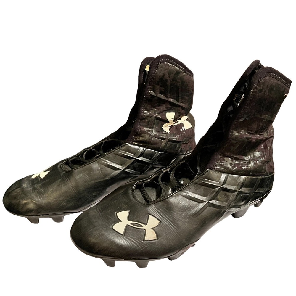 Under Armour Corespeed Football Cleats Men's 12.5 Black CompFit High Top